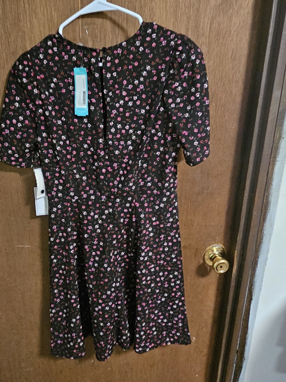 1. State Black Maxi Dress with Pink and White Floral Print